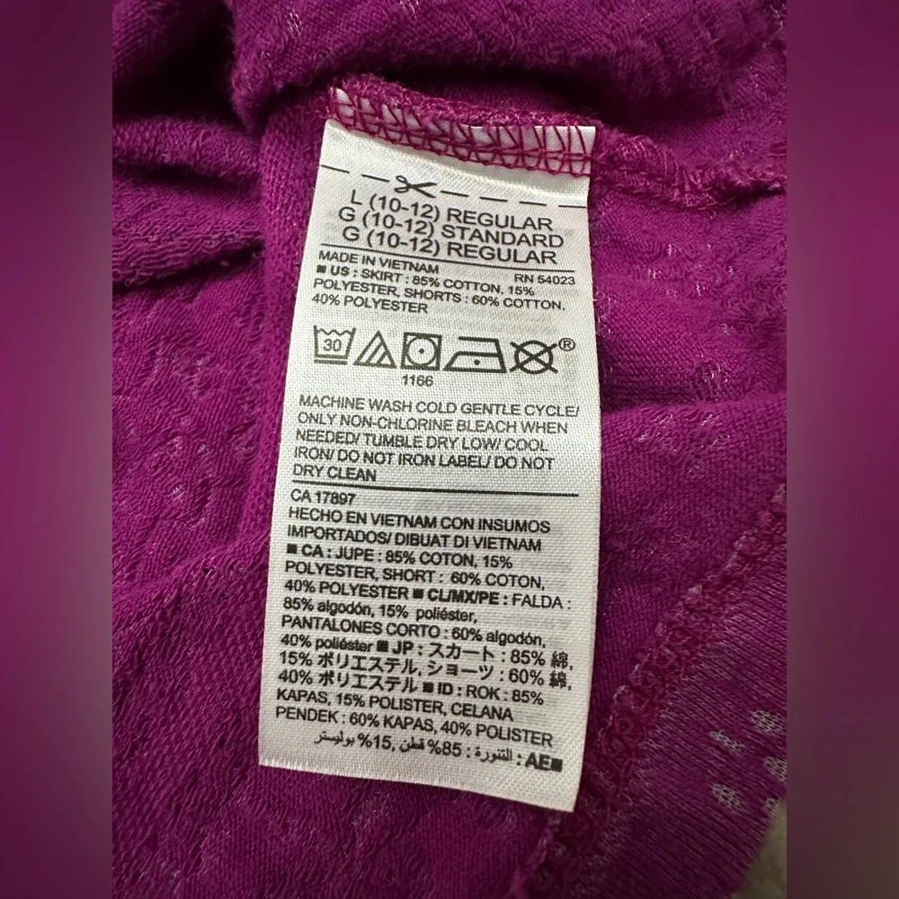 Old Navy Girls Textured Print Skirt in Prince Purple Size Large 10-12 Regular